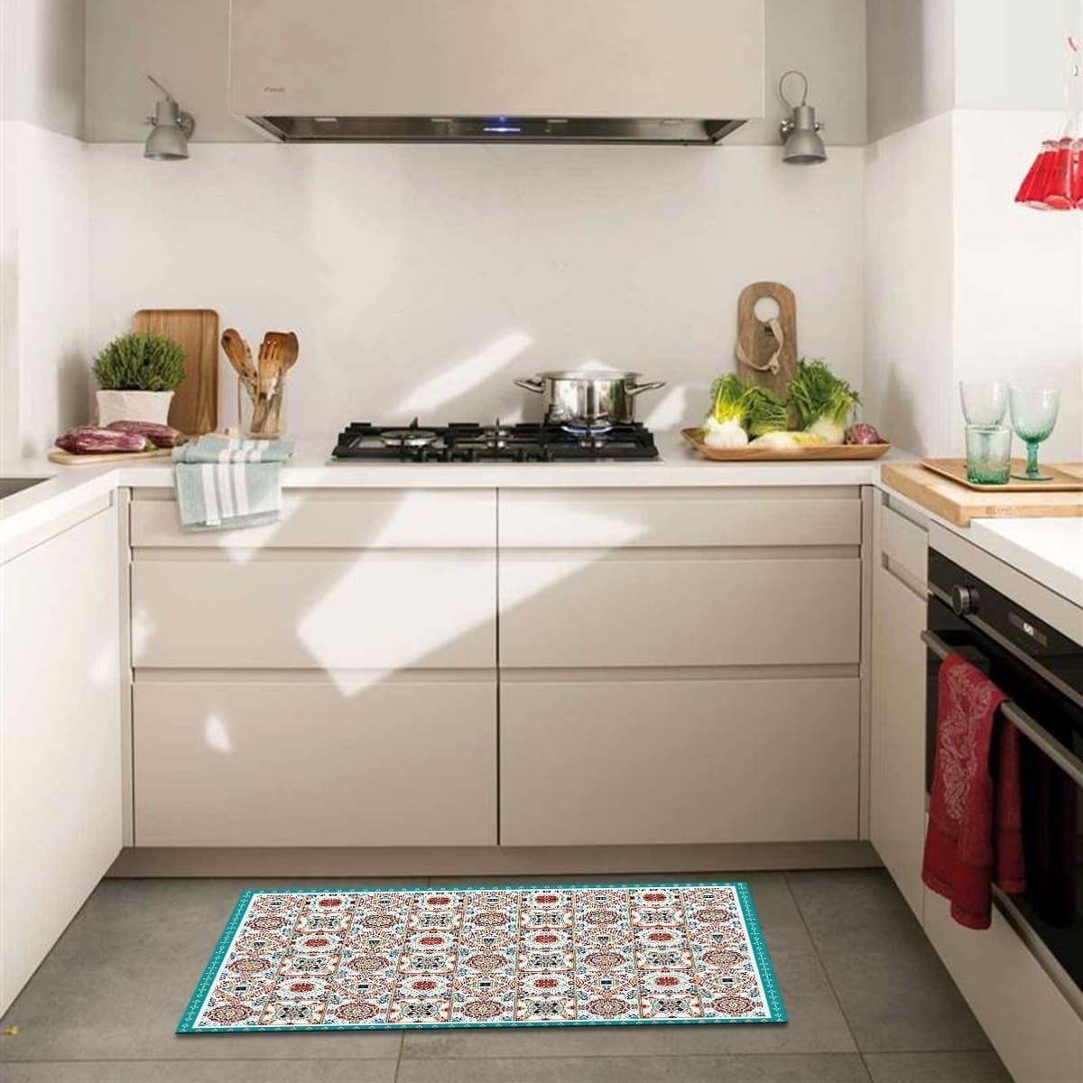 Alfombra Vinílica Cocina Baldosa Pamplona 140x220 cm-6