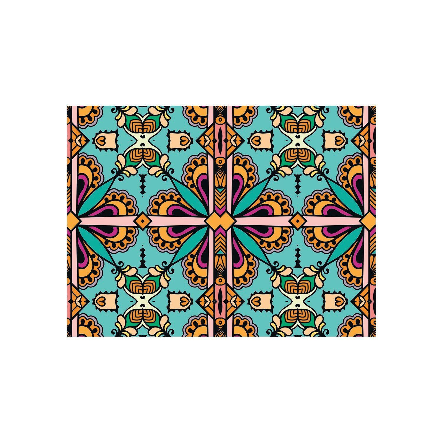 Alfombra Vinílica Living  Mandala Árabe 70x100 cm-0