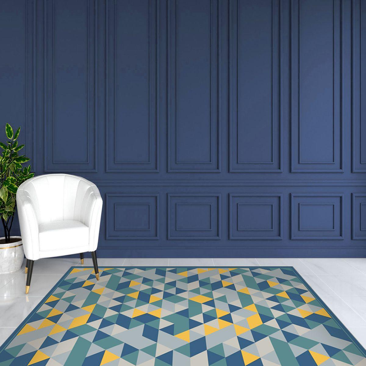 Alfombra Vinílica Living  Prisma Orion Blue 70x100 cm-7