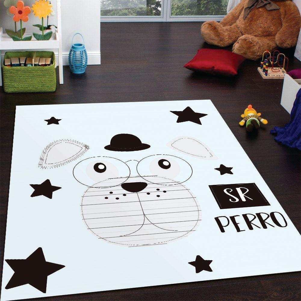 Alfombra Vinílica Infantil Señor Perro 140x160 cm-3
