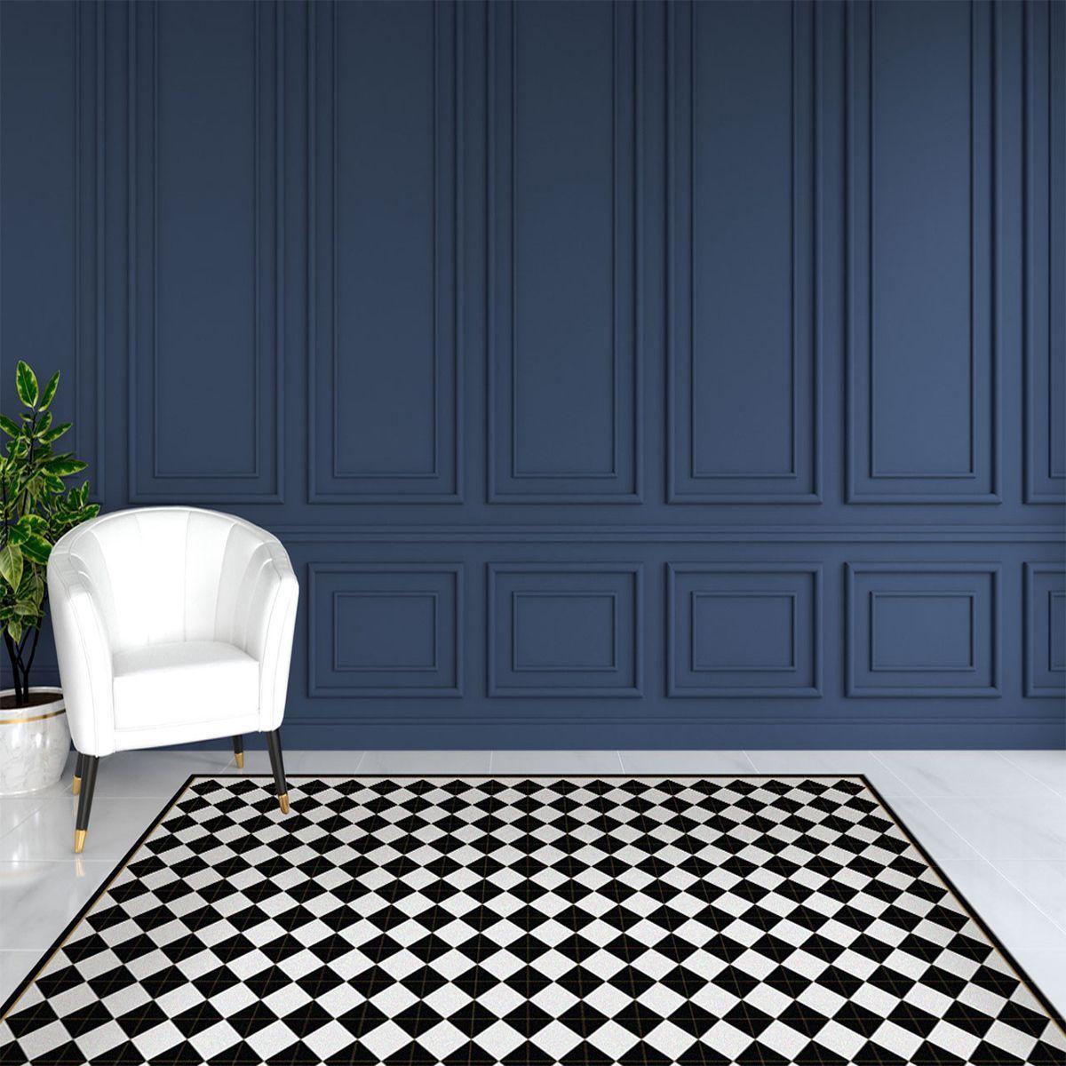 Alfombra Vinílica  Rombo Dama Golden Line 70x140 cm-6