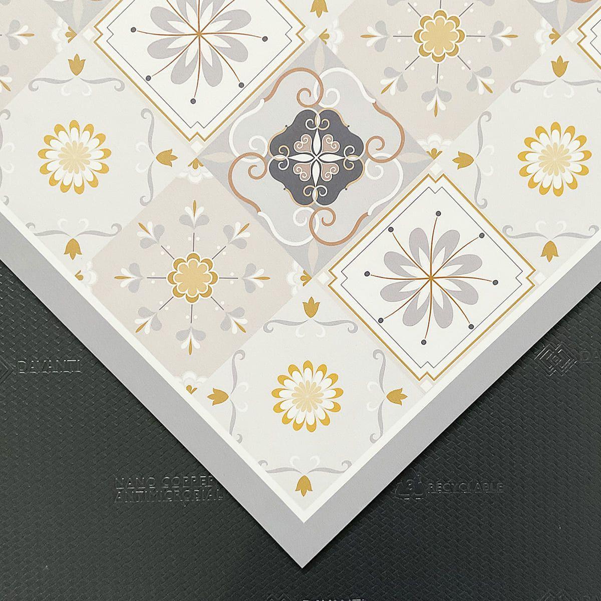 Alfombra Vinílica Cocina Baldosa Amarilla 70x100 cm-9