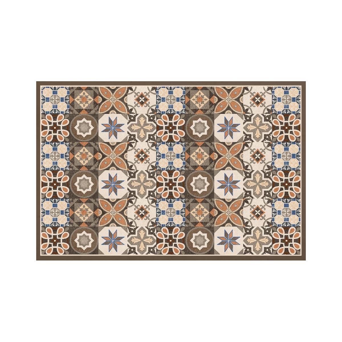 Alfombra Vinílica Baño Cocina Baldosa Verona 70x140 cm-4