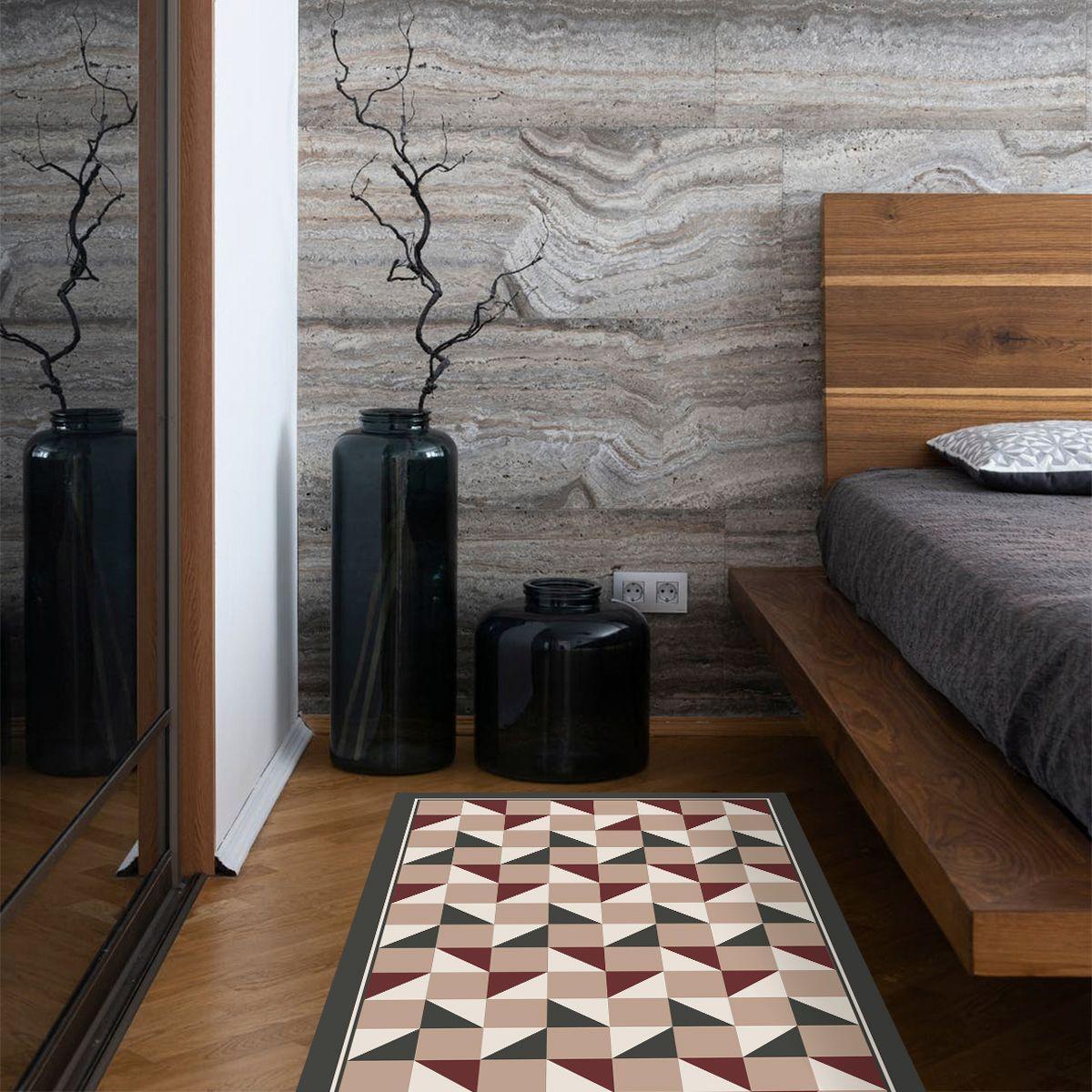 Alfombra Vinílica Living  Tablero Redwood 70x100 cm-2