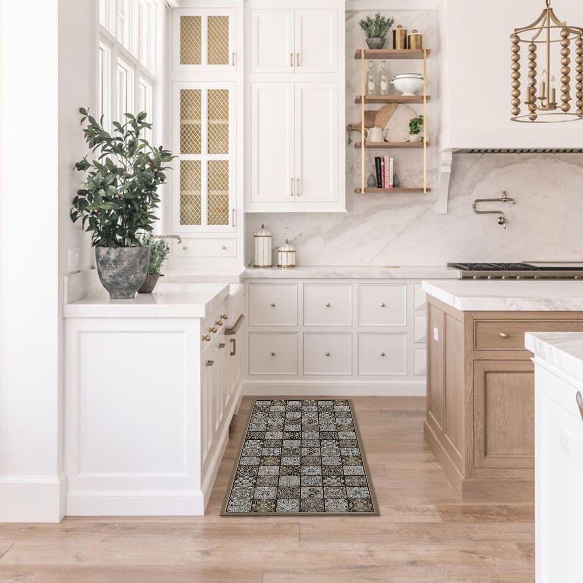 Alfombra Vinílica Cocina Baldosa Ligure 140x180 cm-4