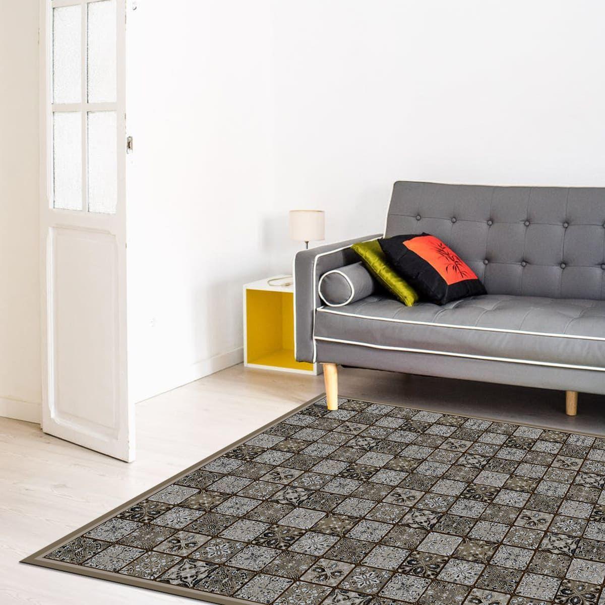 Alfombra Vinílica Cocina Baldosa Ligure 140x180 cm-9