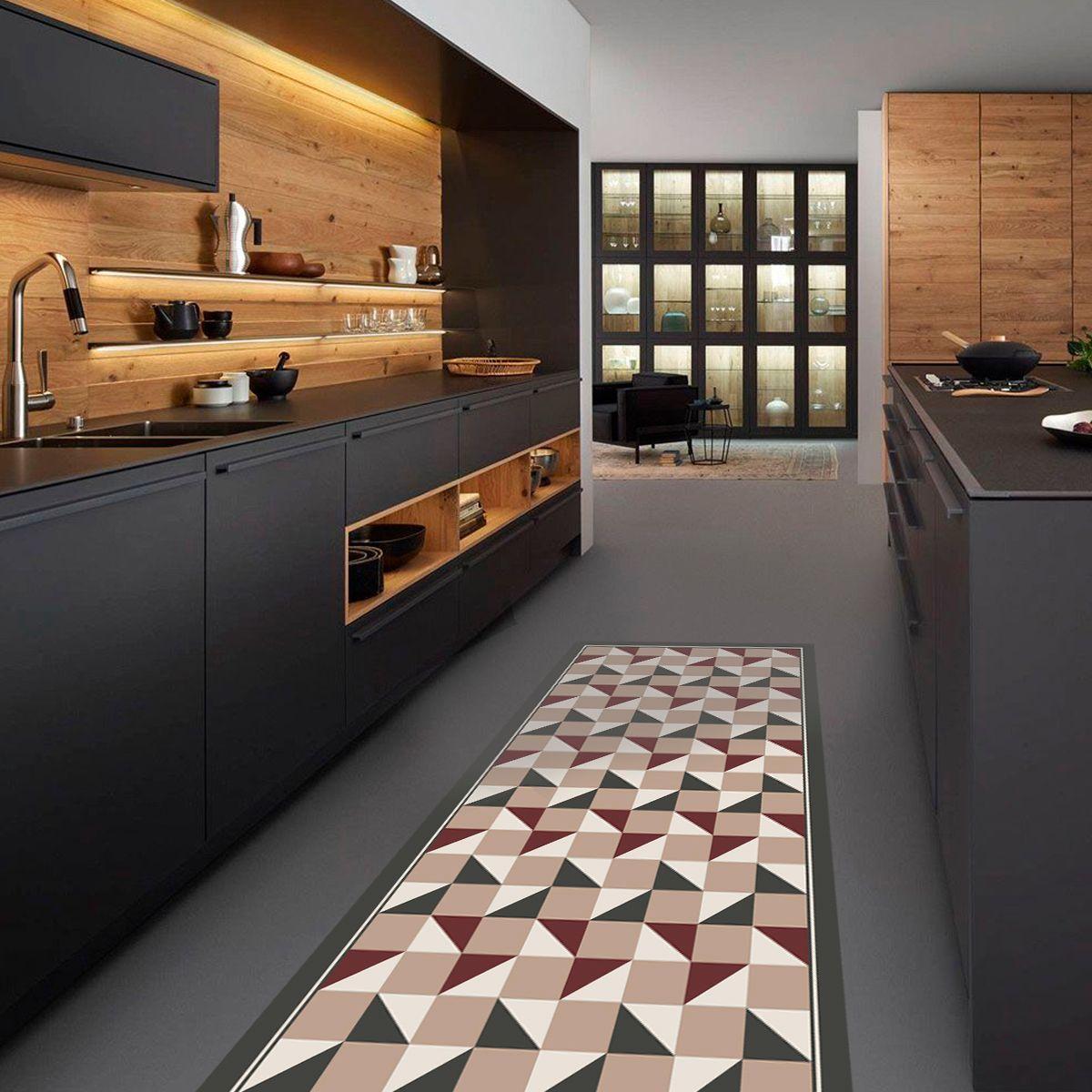 Alfombra Vinílica Living  Tablero Redwood 50x70 cm-3