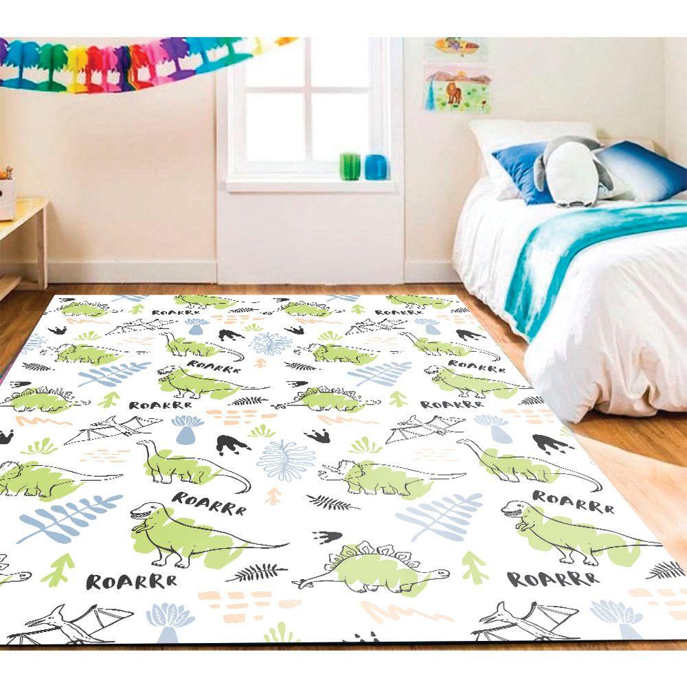 Alfombra Vinílica Infantil Dinoaventura 140x160 cm-3