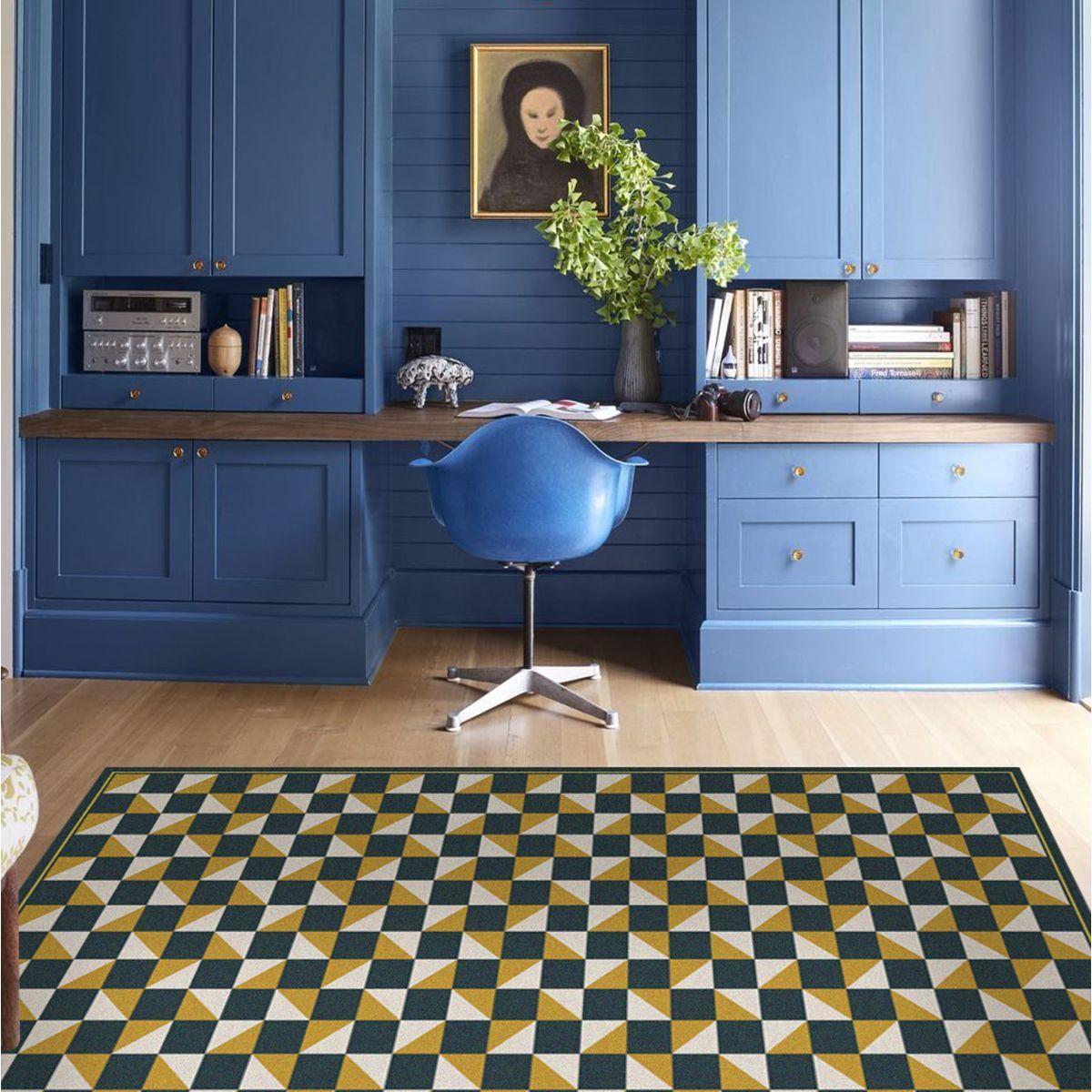 Alfombra Vinílica Living  Tablero Mustard 70x100 cm-7