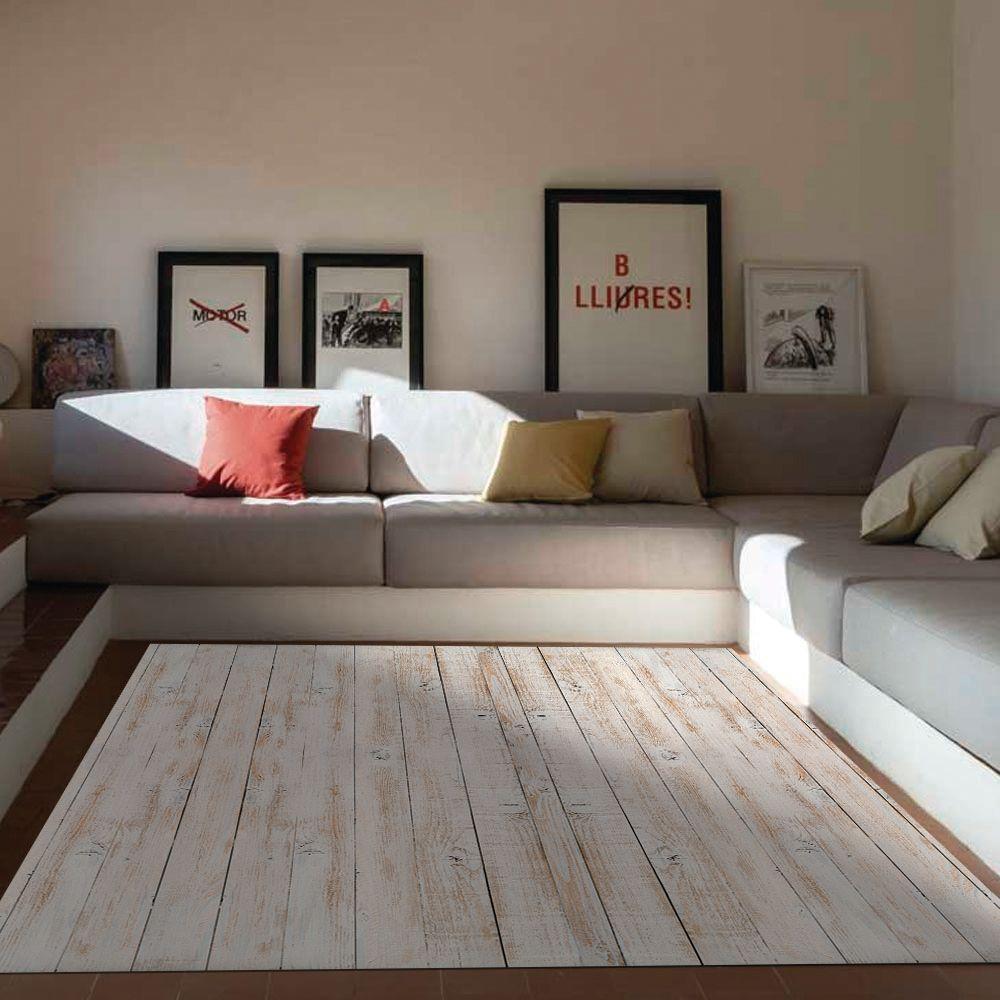 Alfombra Vinílica  Madera Vintage Natural 140x180 cm-3