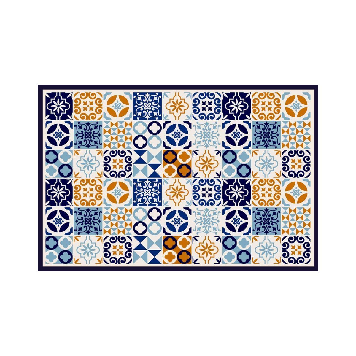 Alfombra Vinílica Cocina Baldosa Mediterránea 50x70 cm-4