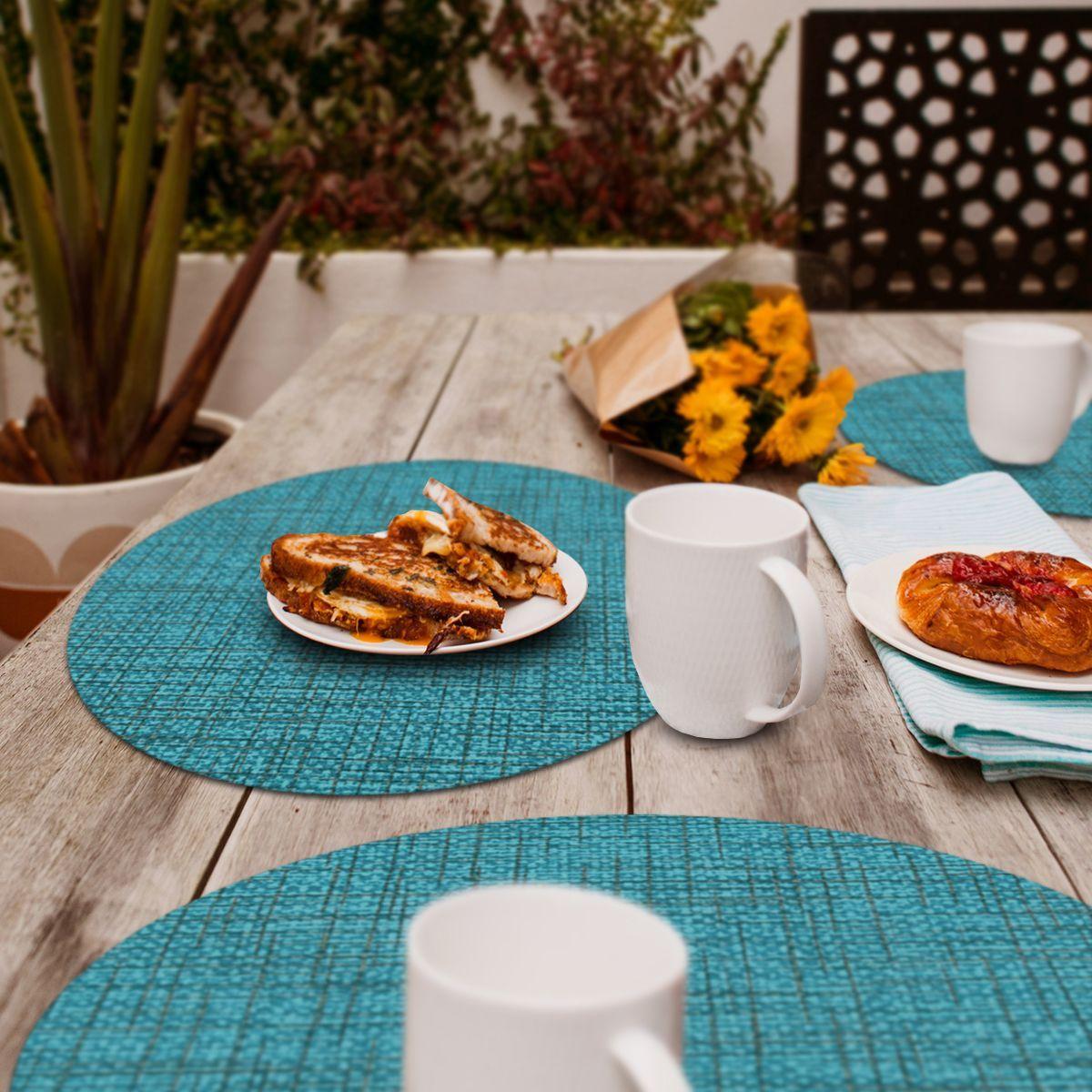 Set 4 Individuales Luxe Aqua Redondo-1