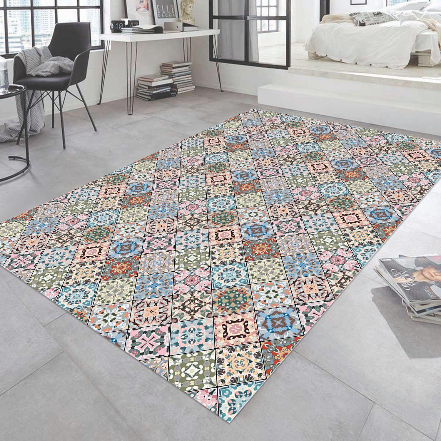 Alfombra Vinílica Baño Cocina Baldosa Niza 140x180 cm-8