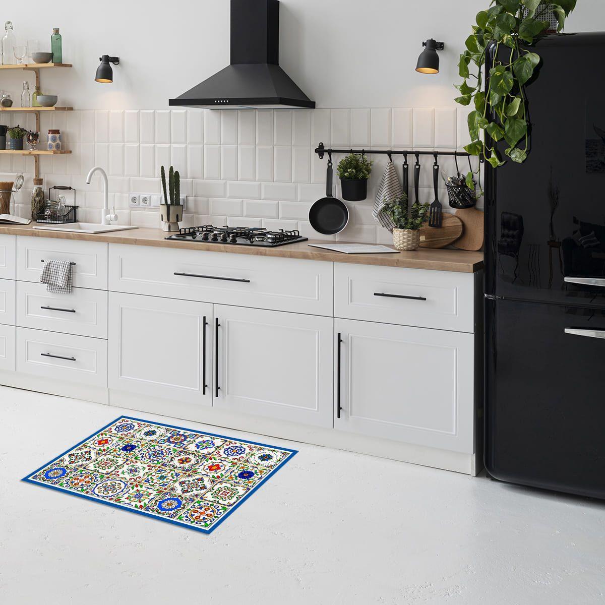 Alfombra Vinílica Cocina Baldosa Española 70x140 cm-3