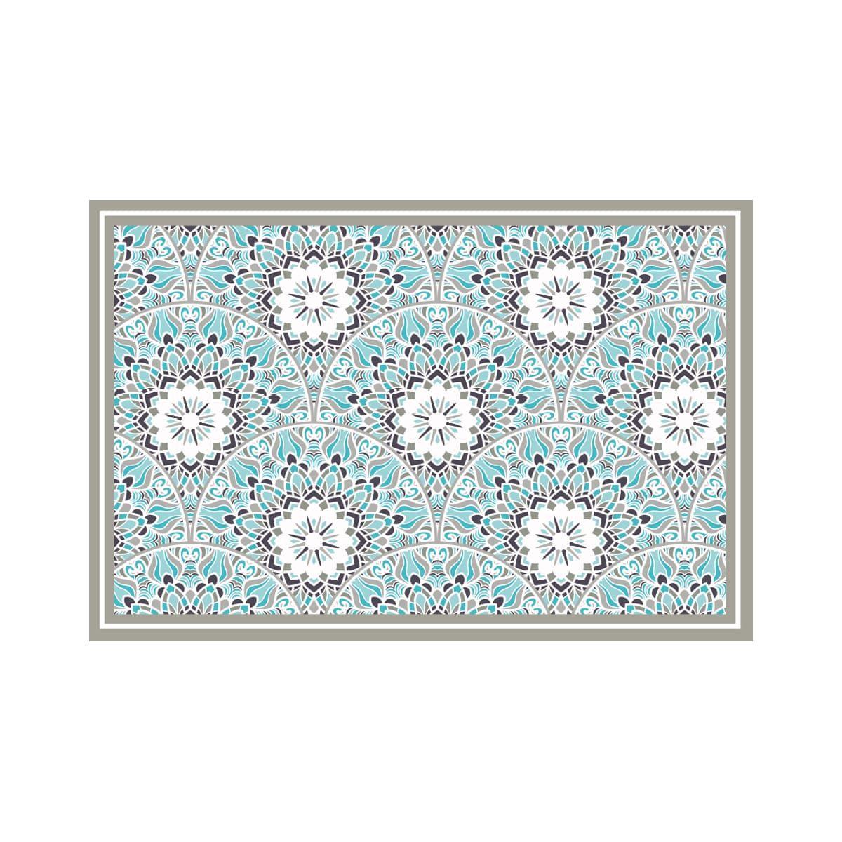 Alfombra Vinílica  Mandala Tradicional 140x220 cm-4