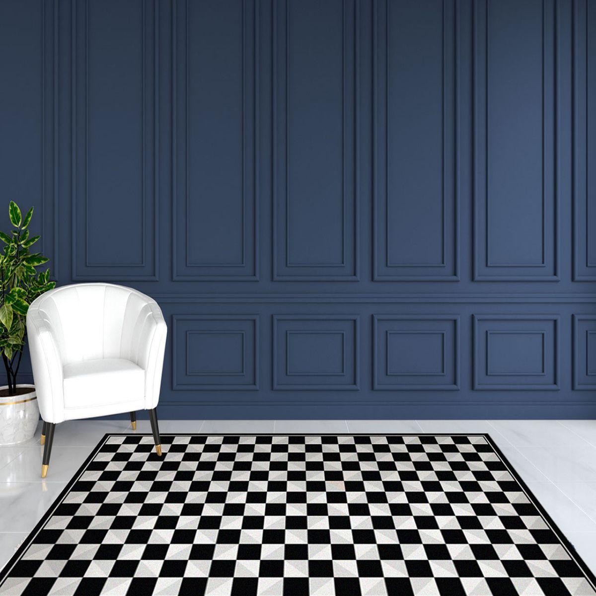Alfombra Vinílica  Tablero Black Mirror 140x220 cm-6