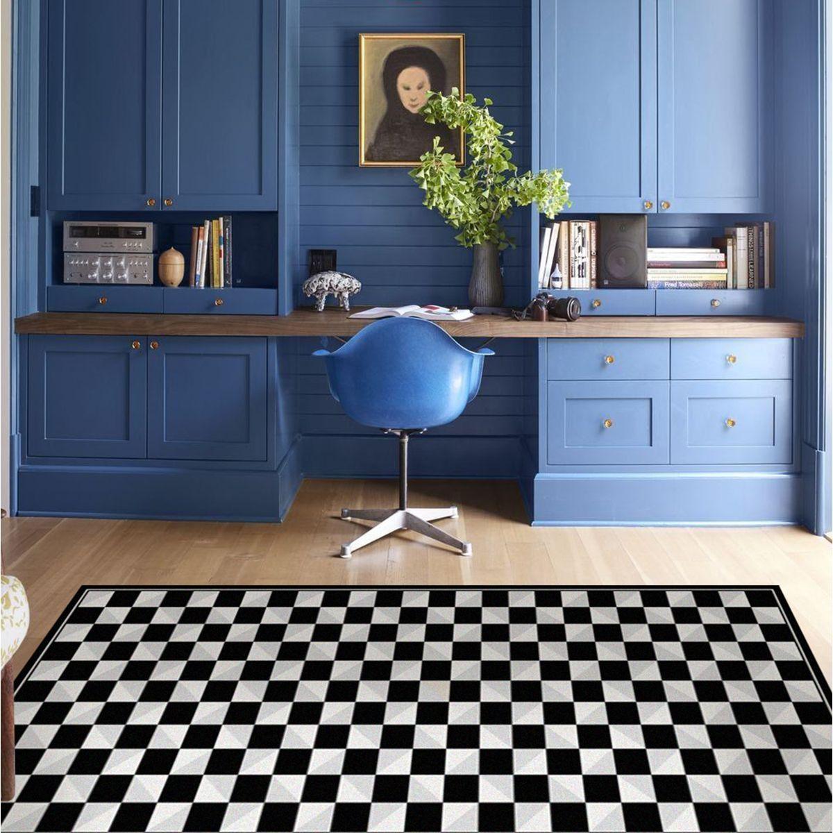 Alfombra Vinílica  Tablero Black Mirror 140x220 cm-7