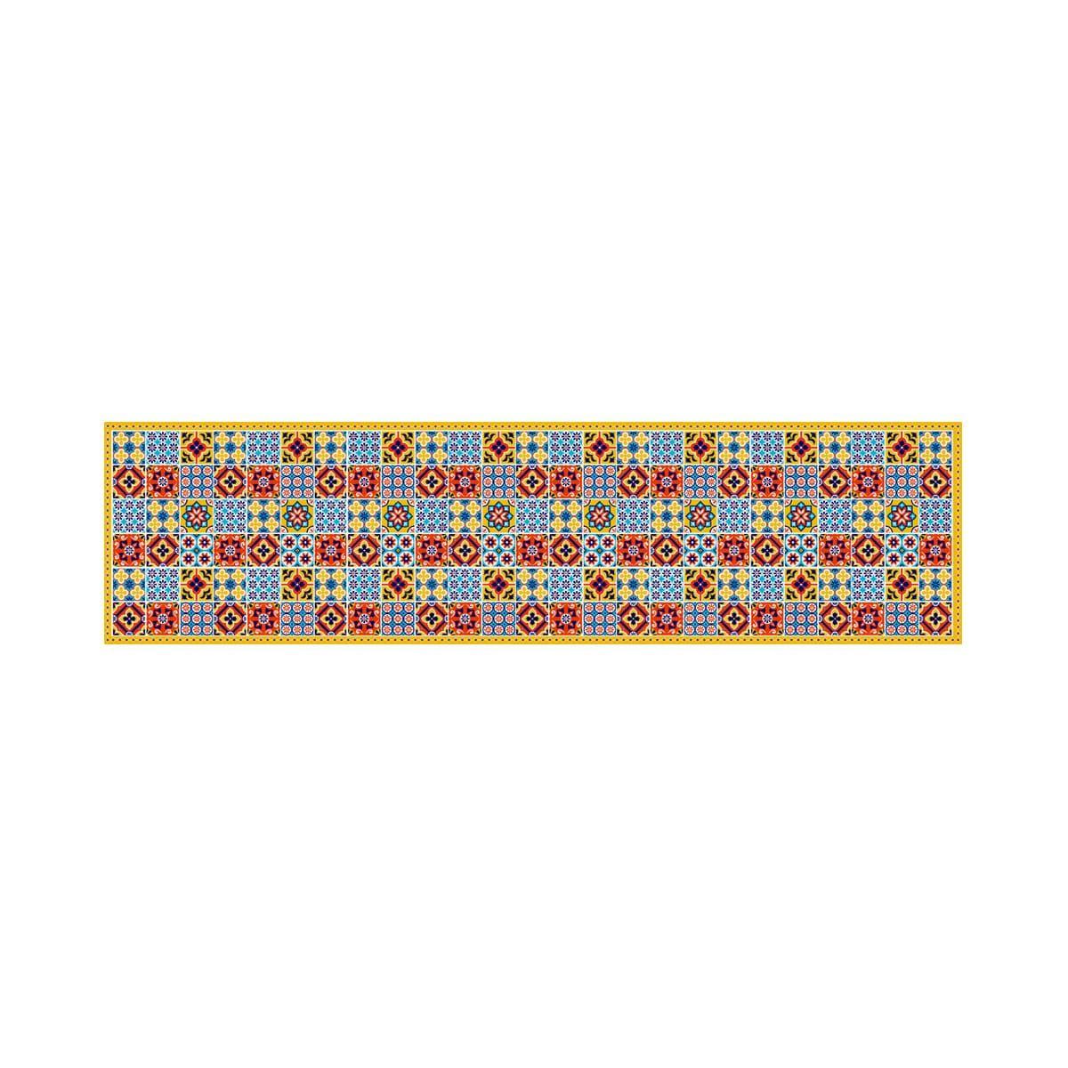 Alfombra Vinílica Cocina Baldosa Portuguesa 70x140cm-8