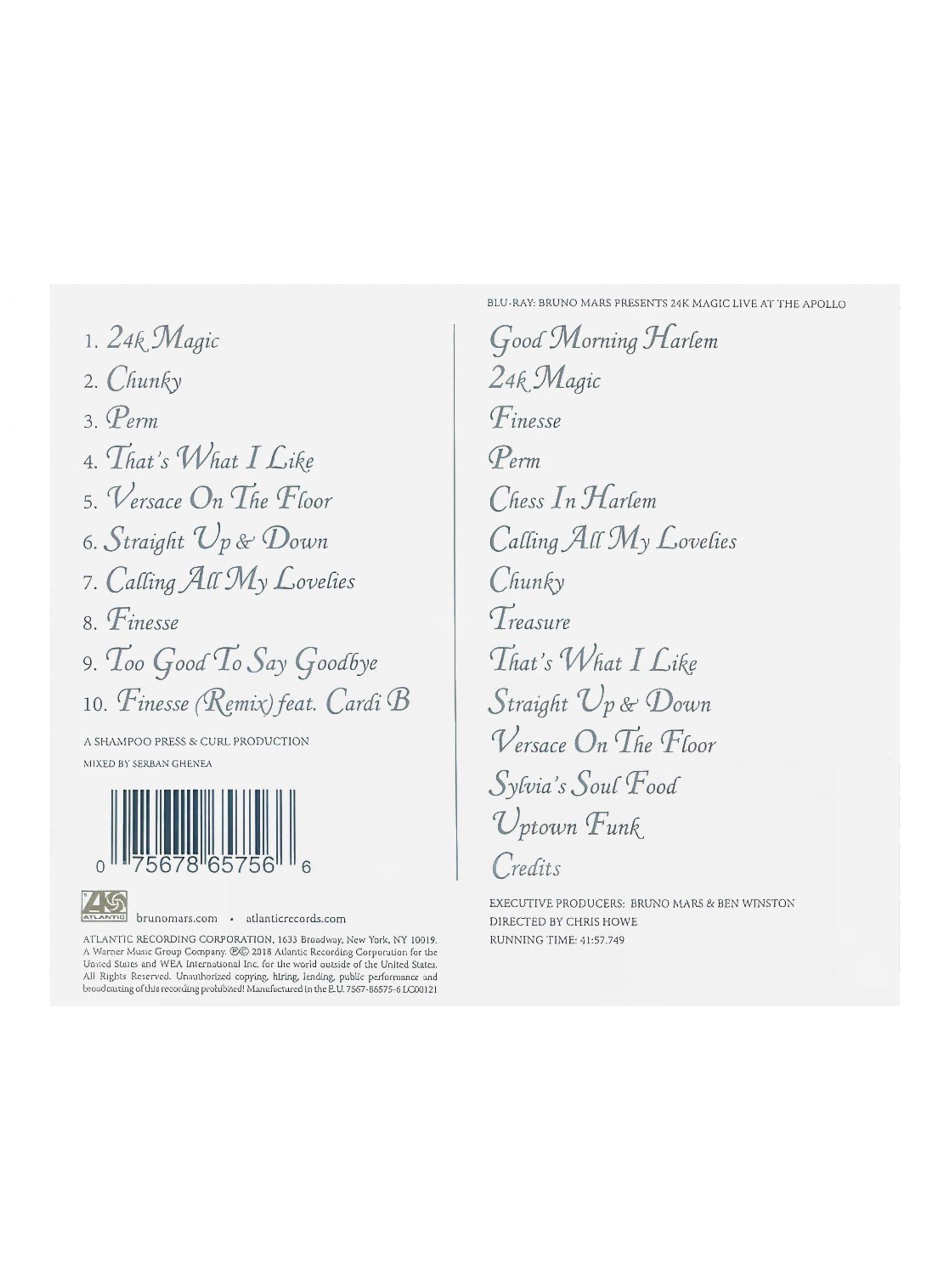 CD - Blu-ray - Bruno Mars - XXIVK Magic - Live At The Apollo-1