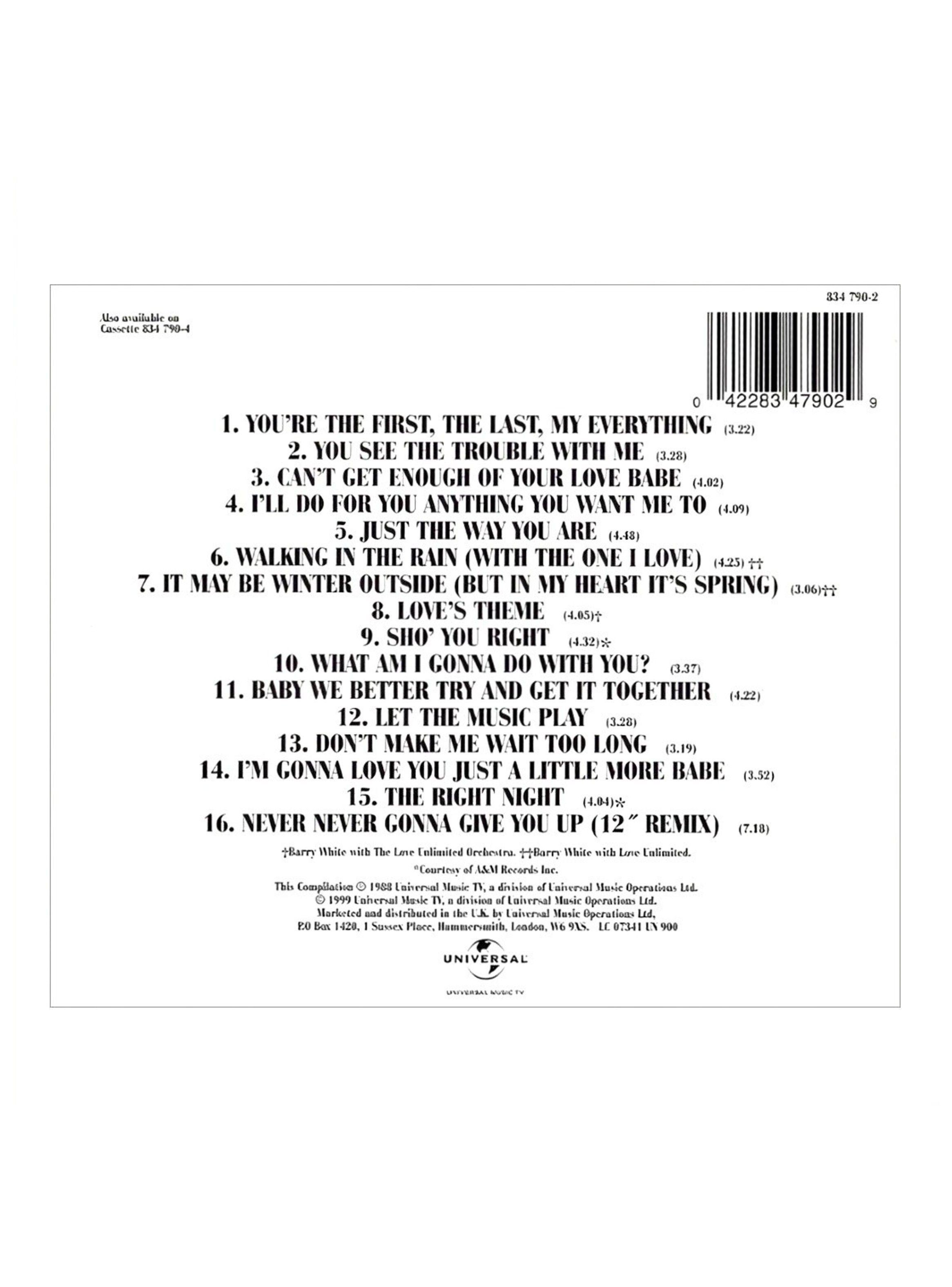 CD - Barry White - The Collection-1