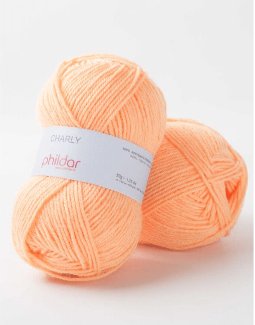 Dos ovillos lana charlie 100% acrílico saumon-0