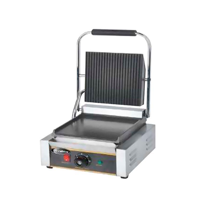 PLANCHA CHURRASQUERA ELECTRICA DOBLE CONTACTO PANINI GRILL ECOBECK MODELOS HEG-811-0