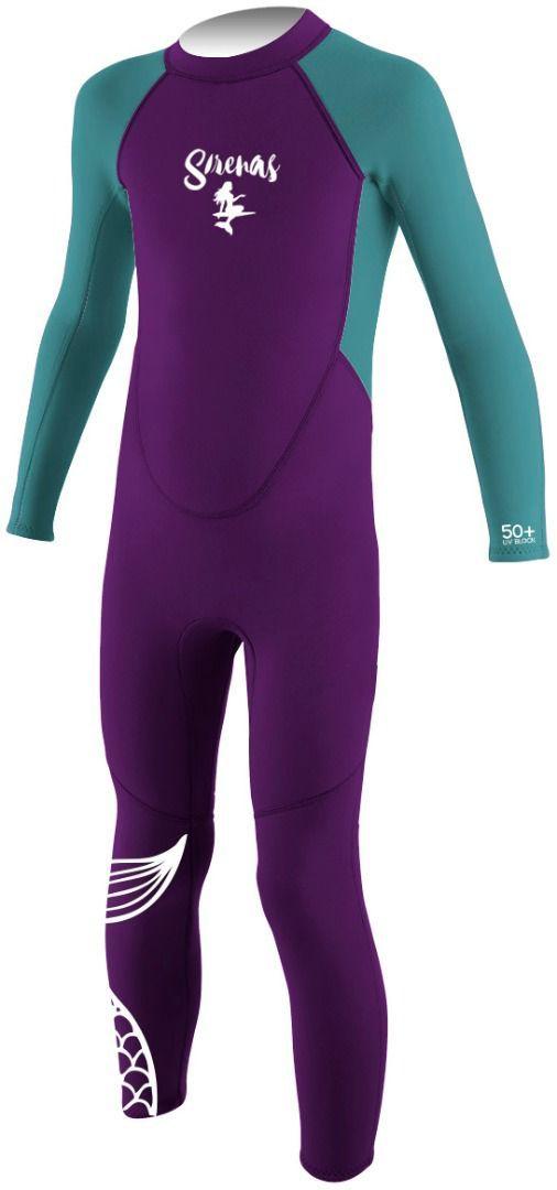 Traje de Agua Sirenas Morado talla 10 UV50+-0