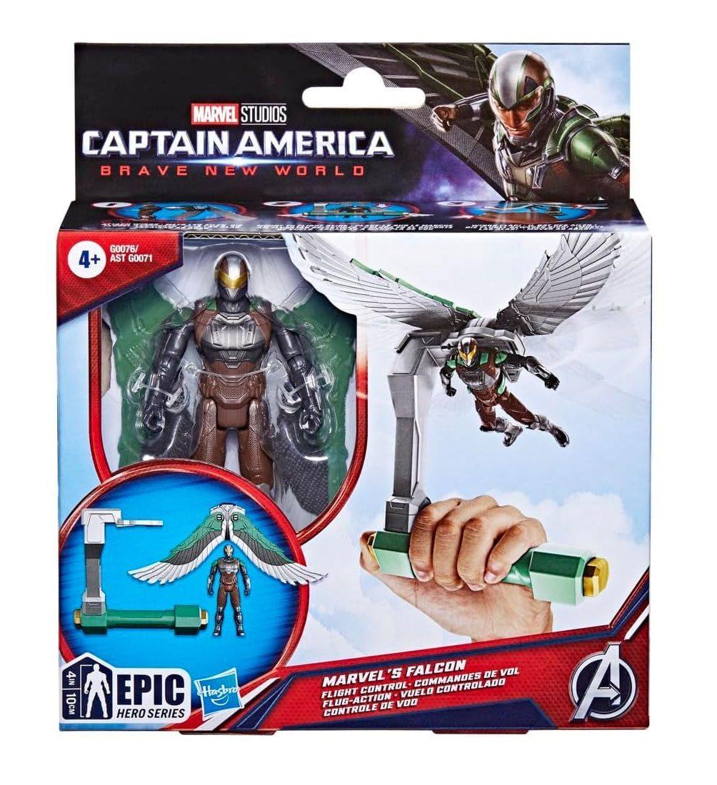 FIGURA DE CAPITAN AMÉRICA FALCON MARVEL EPIC HERO SERIES VUELO CONTROLADO HASBRO-4