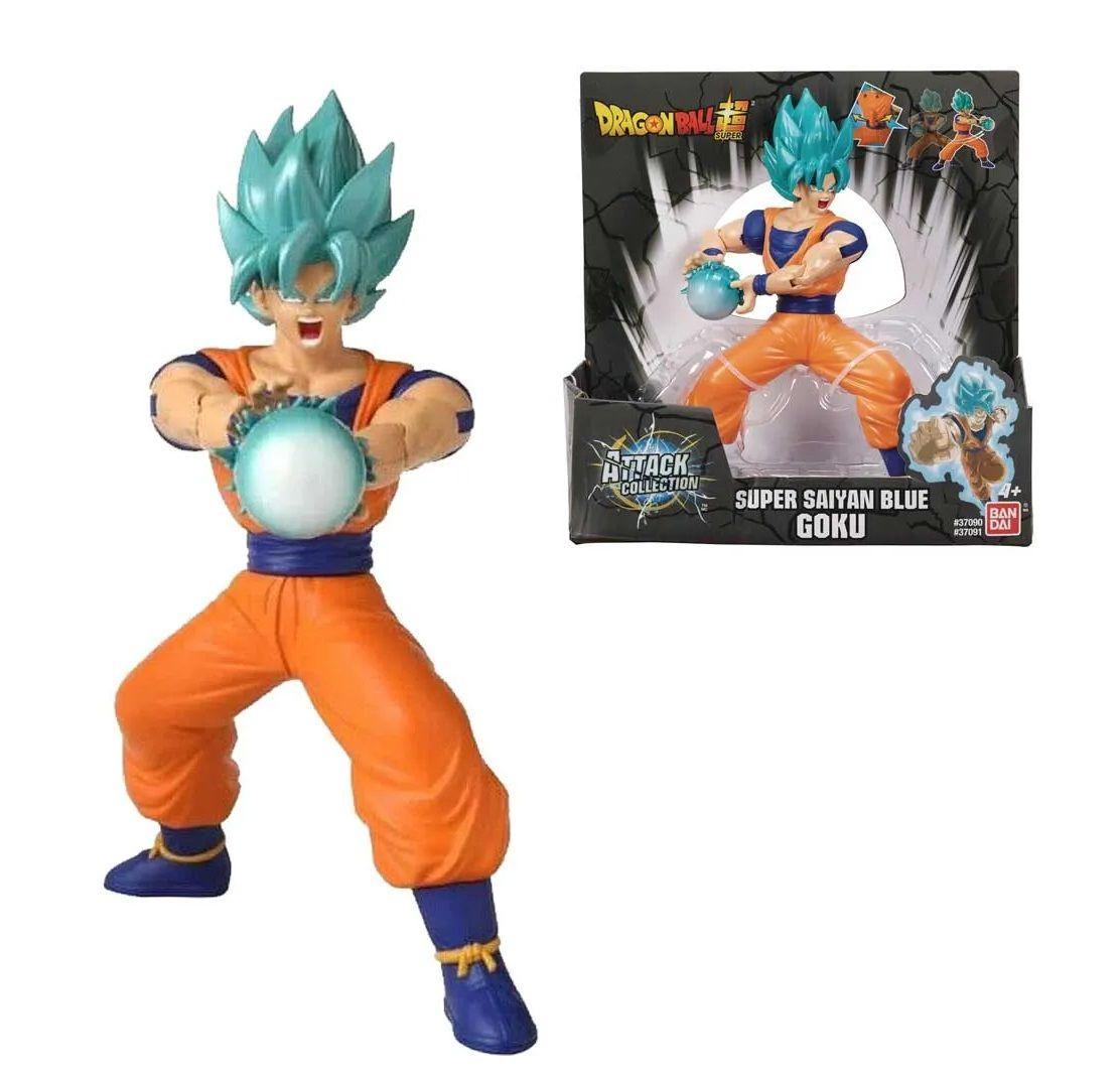 Figura Dragon Ball Goku Super Saiyan Blue Attack Bandai-0
