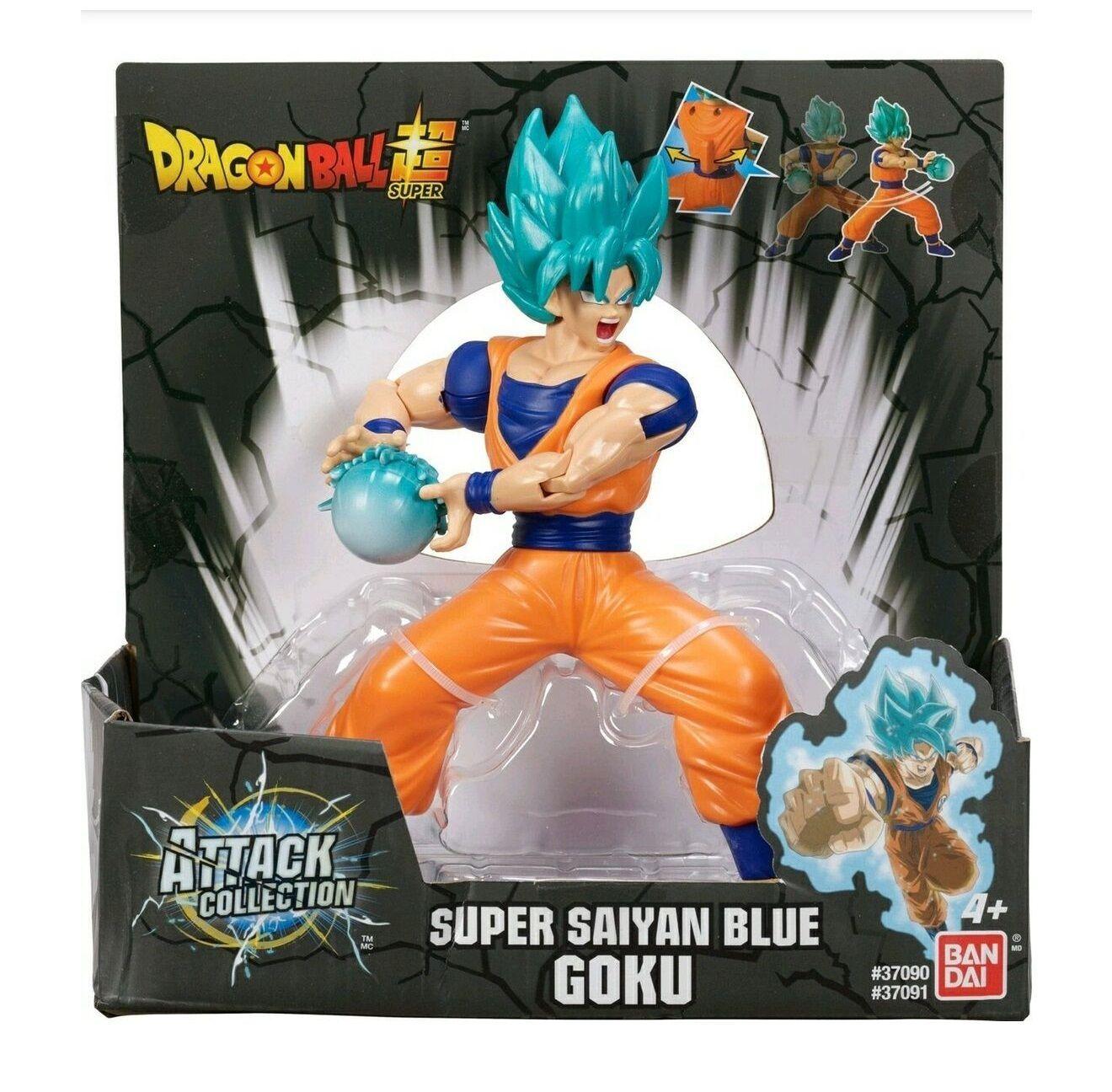 Figura Dragon Ball Goku Super Saiyan Blue Attack Bandai-2