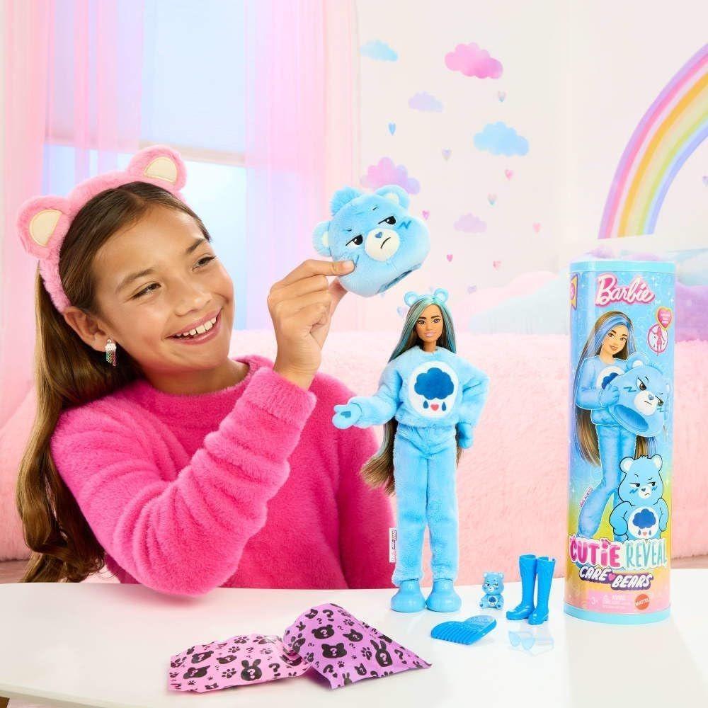 Muñeca Barbie Cutie Reveal Care Bears Series Disfraz de oso Cheer Blue - 10 Sorpresas-5