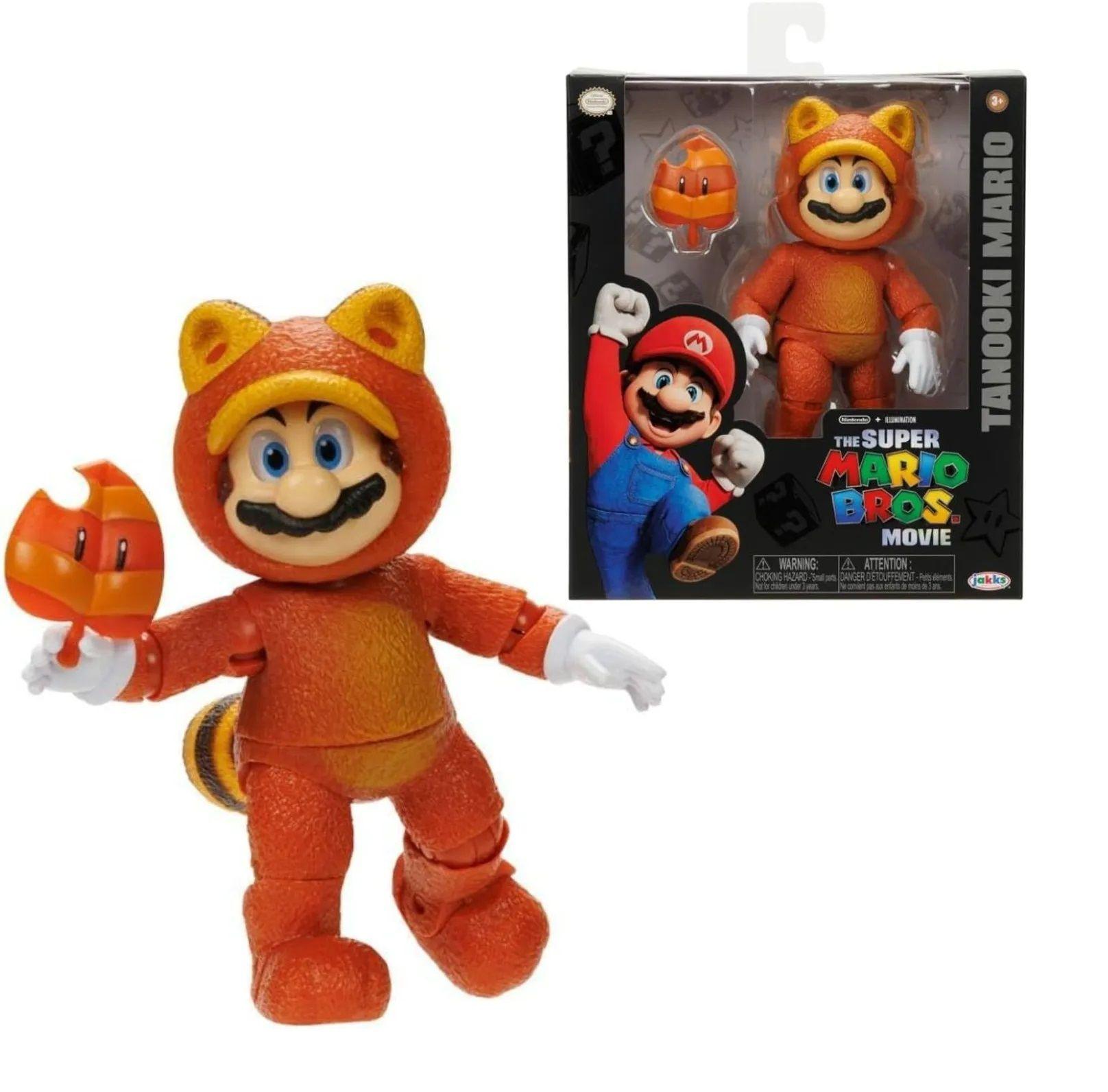 Figura Mario Tanooki Tanuki The Super Mario Bros Movie Jakks-0