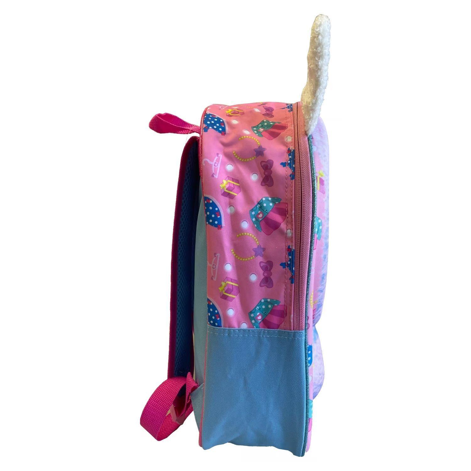Mochila Cry Babies 40 cm Con Orejas Conejo Blanco-3