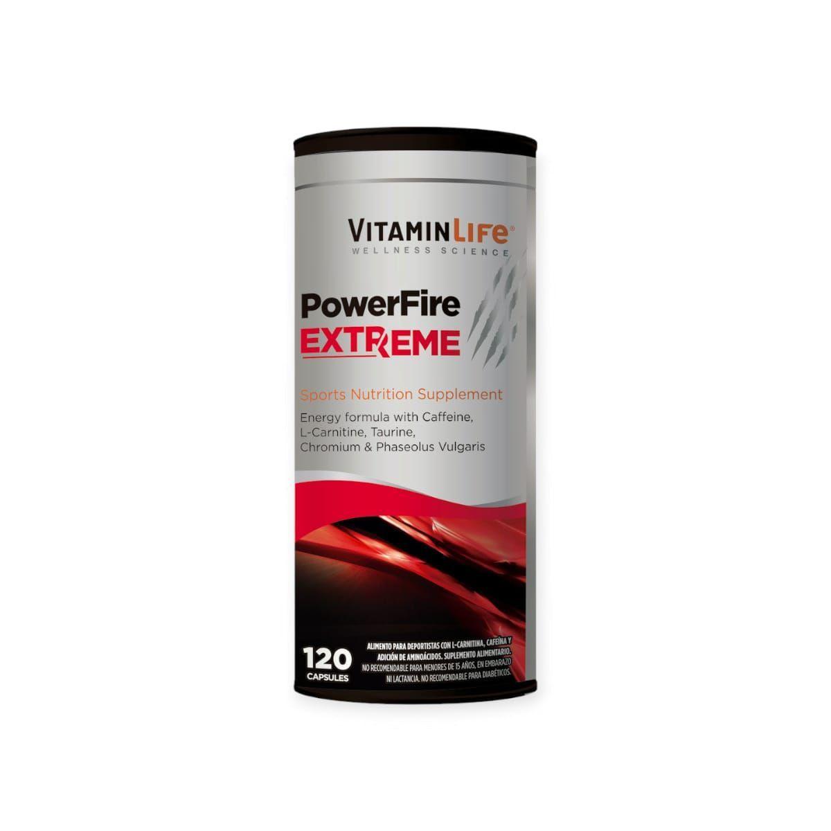 2 Frascos Power Fire Extreme 120 Cápsulas C/u Vitaminlife-1