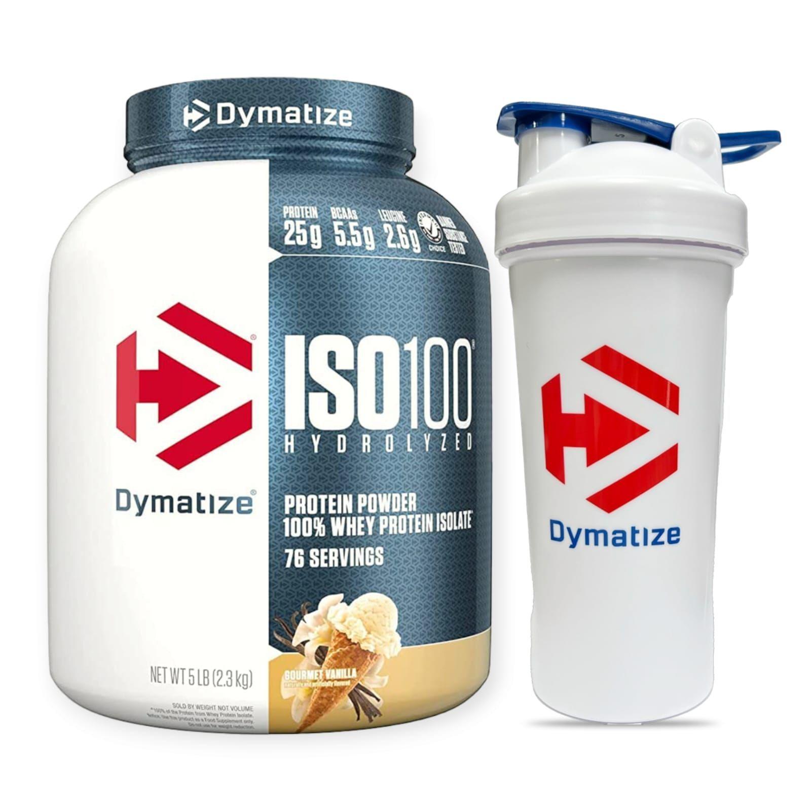 PACK ISO100 HYDROLIZADA VAINILLA 5LB MAS SHAKER -0