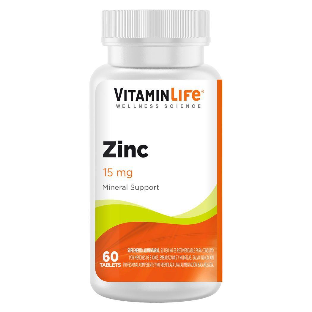 Zinc 60 Tabletas - VitaminLife-0