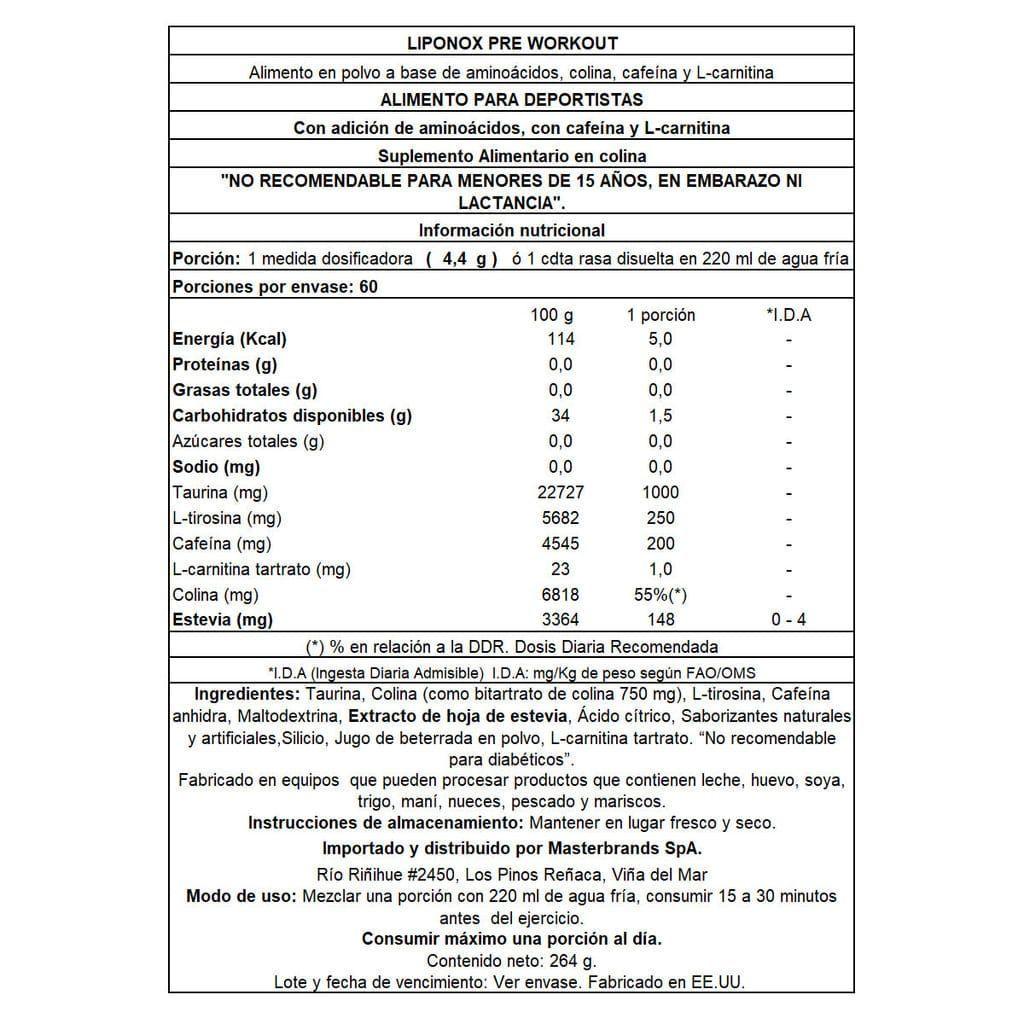 PACK PRE-ENTRENO + BLOQUEADOR DE CARBOHIDRATOS - LIPONOX-4