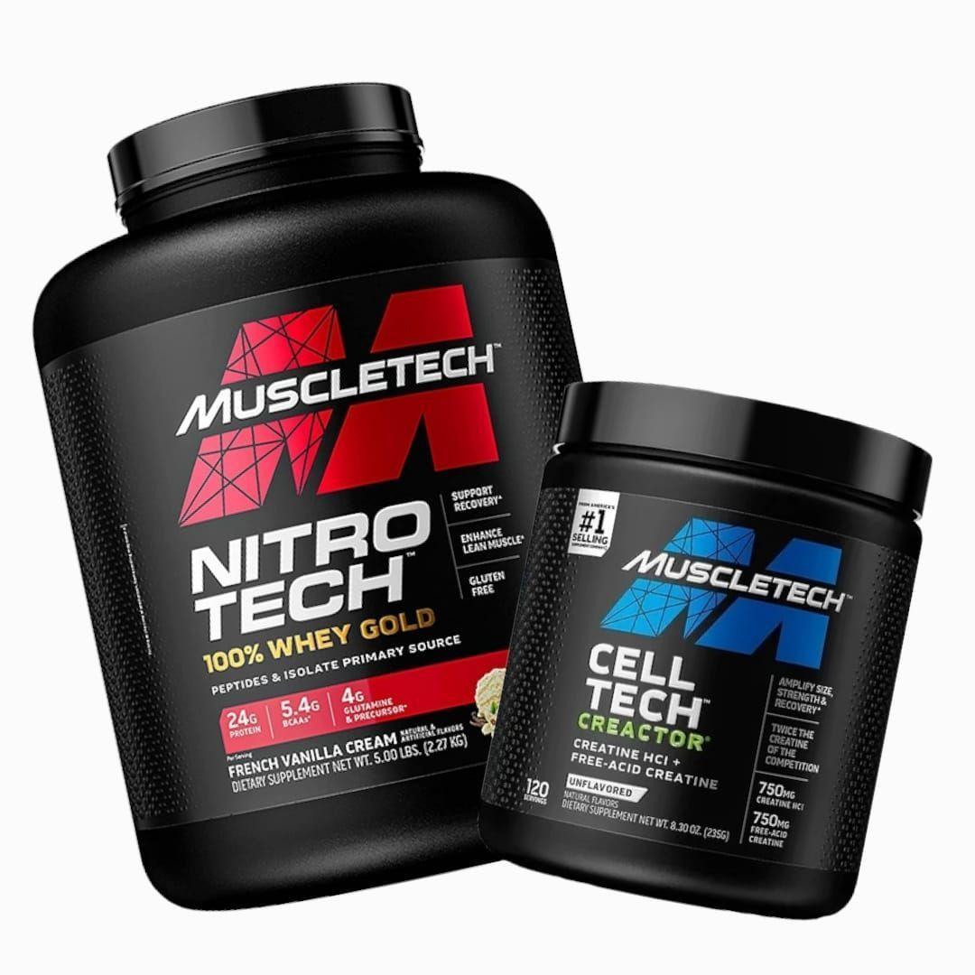 NITRO TECH WHEY GOLD 5LB VAINILLA + CREATINA CRECTOR 120 SV SIN SABOR-0