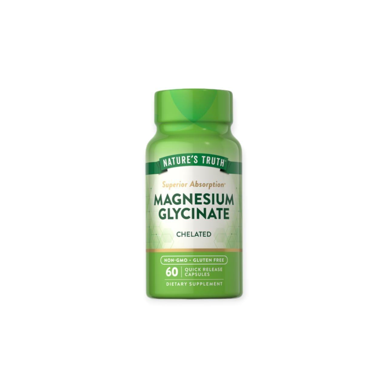 MAGNESIO GLYCINATE 200 MG 60 CAPSULAS - NATURE'S TRUTH-0