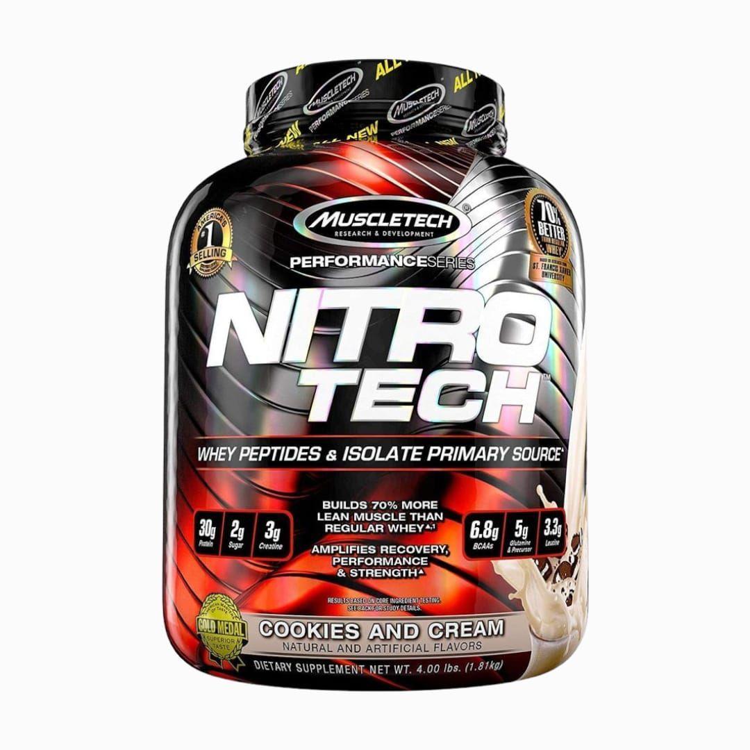 Proteina Nitro Tech Performance Series - 4LB - Cookies & Cream-0