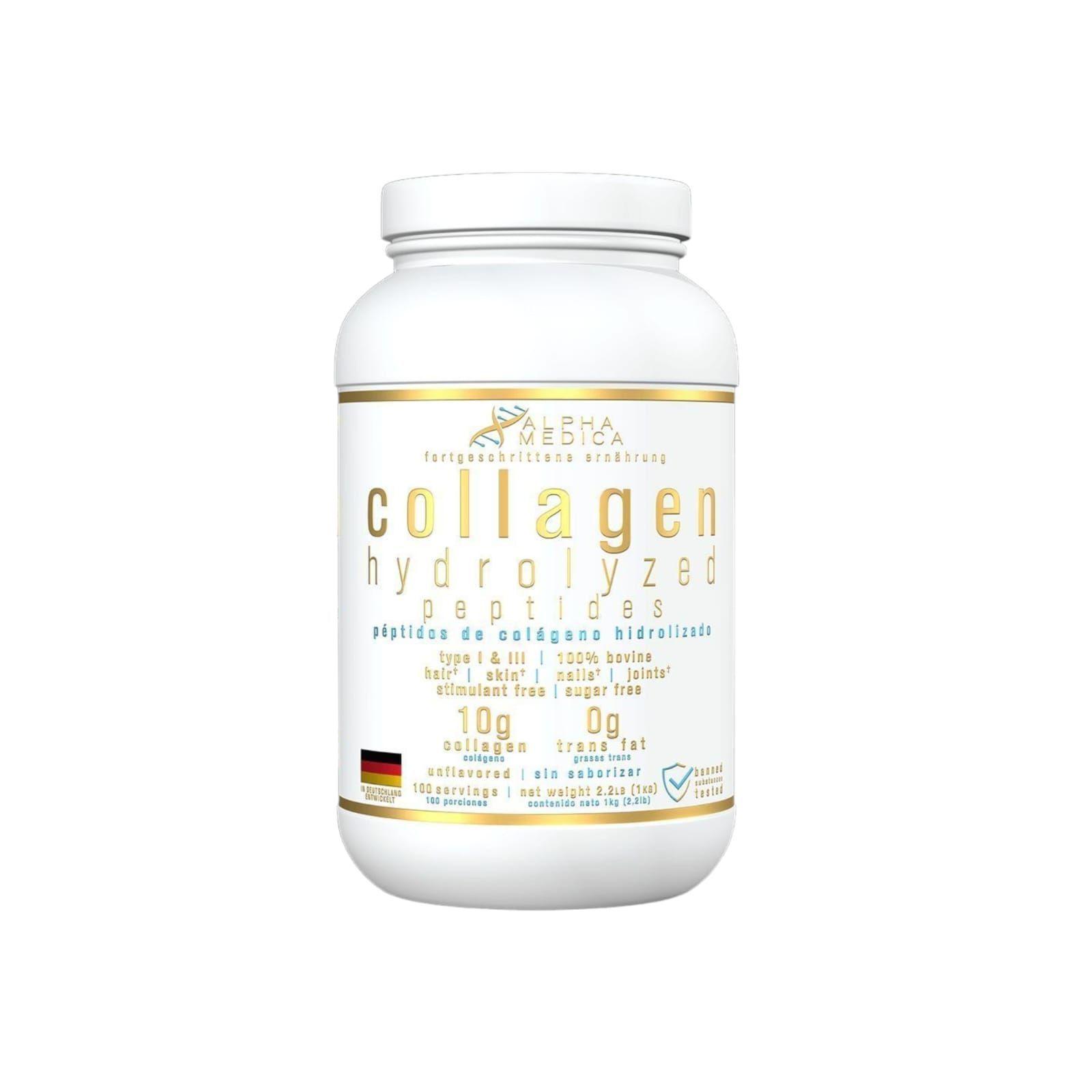 COLAGENO HIDROLIZADO PEPTIDOS 1KILO 100 SV - ALPHA MEDICA-1