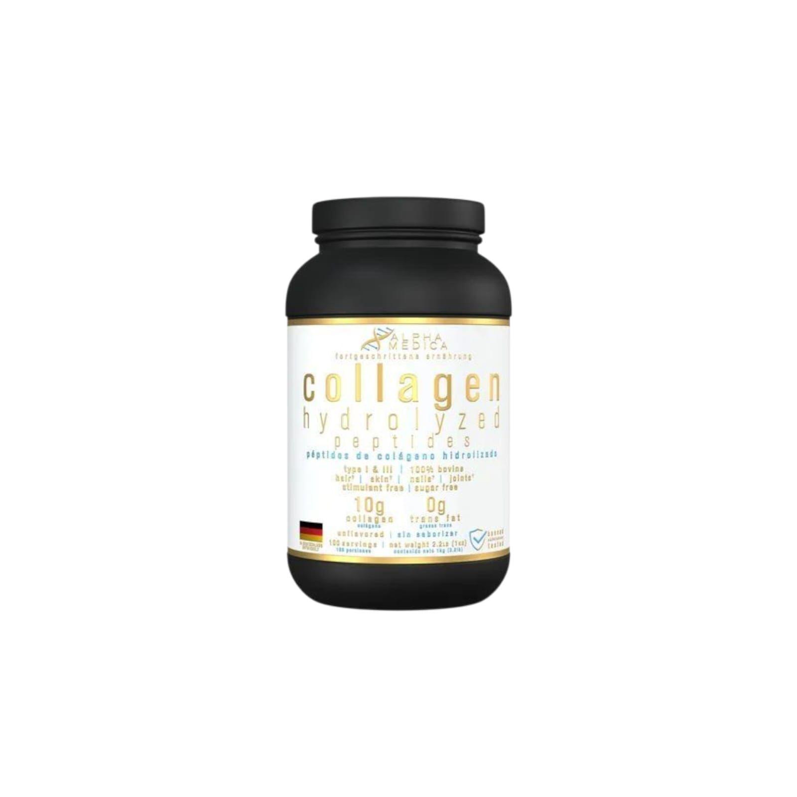 COLAGENO HIDROLIZADO PEPTIDOS 1KILO 100 SV - ALPHA MEDICA-0