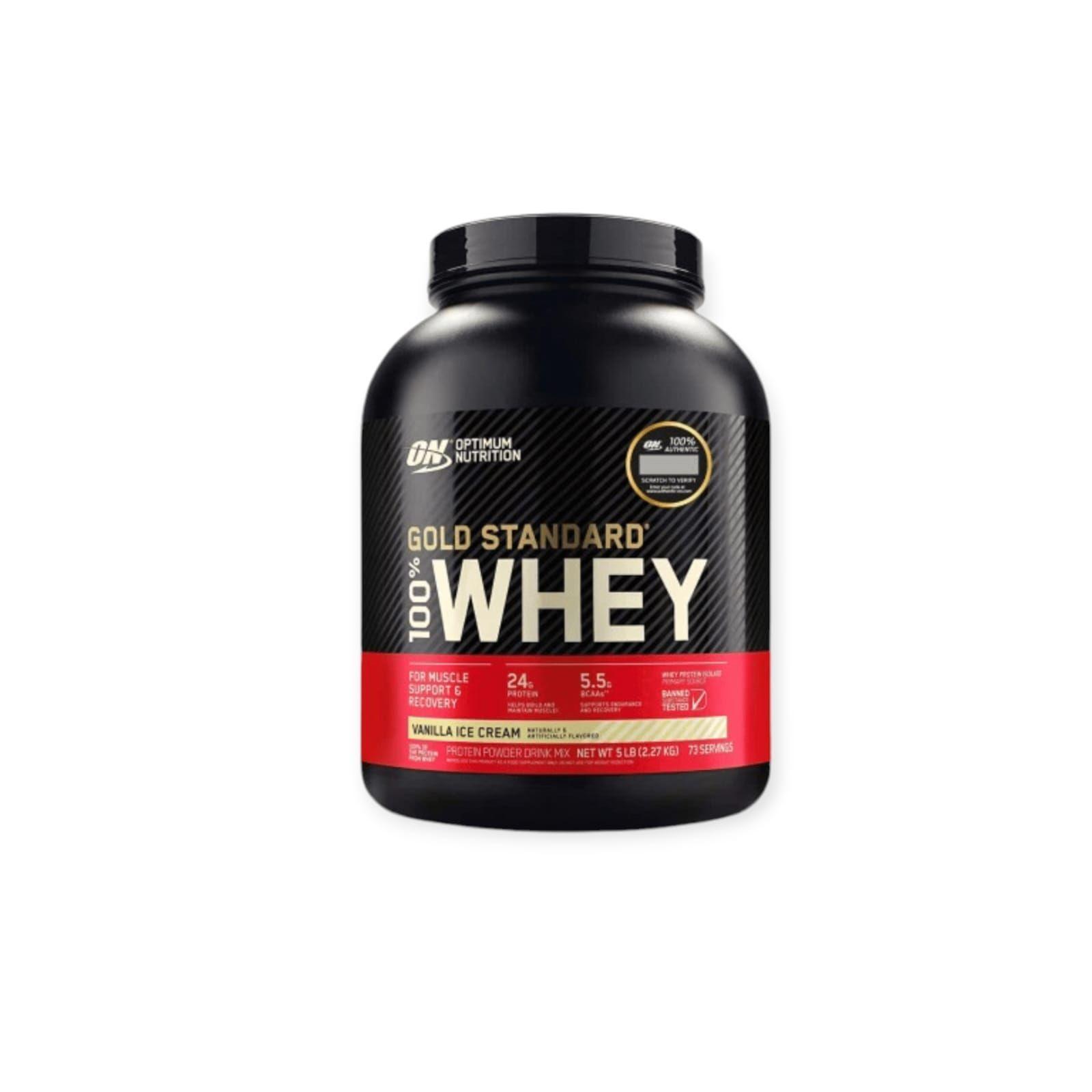 PROTEINA GOLD STANDARD 100% WHEY 5LB VAINILLA - OPTINUM NUTRITION-0