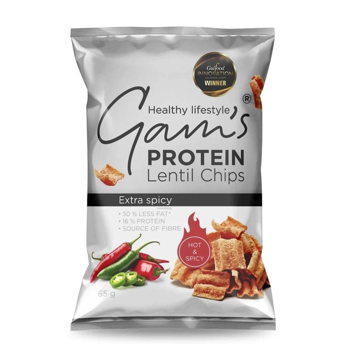 CHIPS DE PROTEINA 65GRS EXTRA PICANTE - GAM'S-0