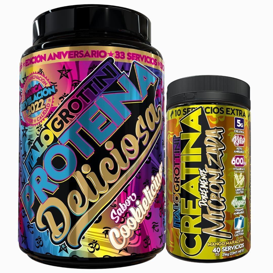 Proteína Whey Deliciosa 2,3 Lb Cookie + Creatina 40sv Mango Maracuya-0