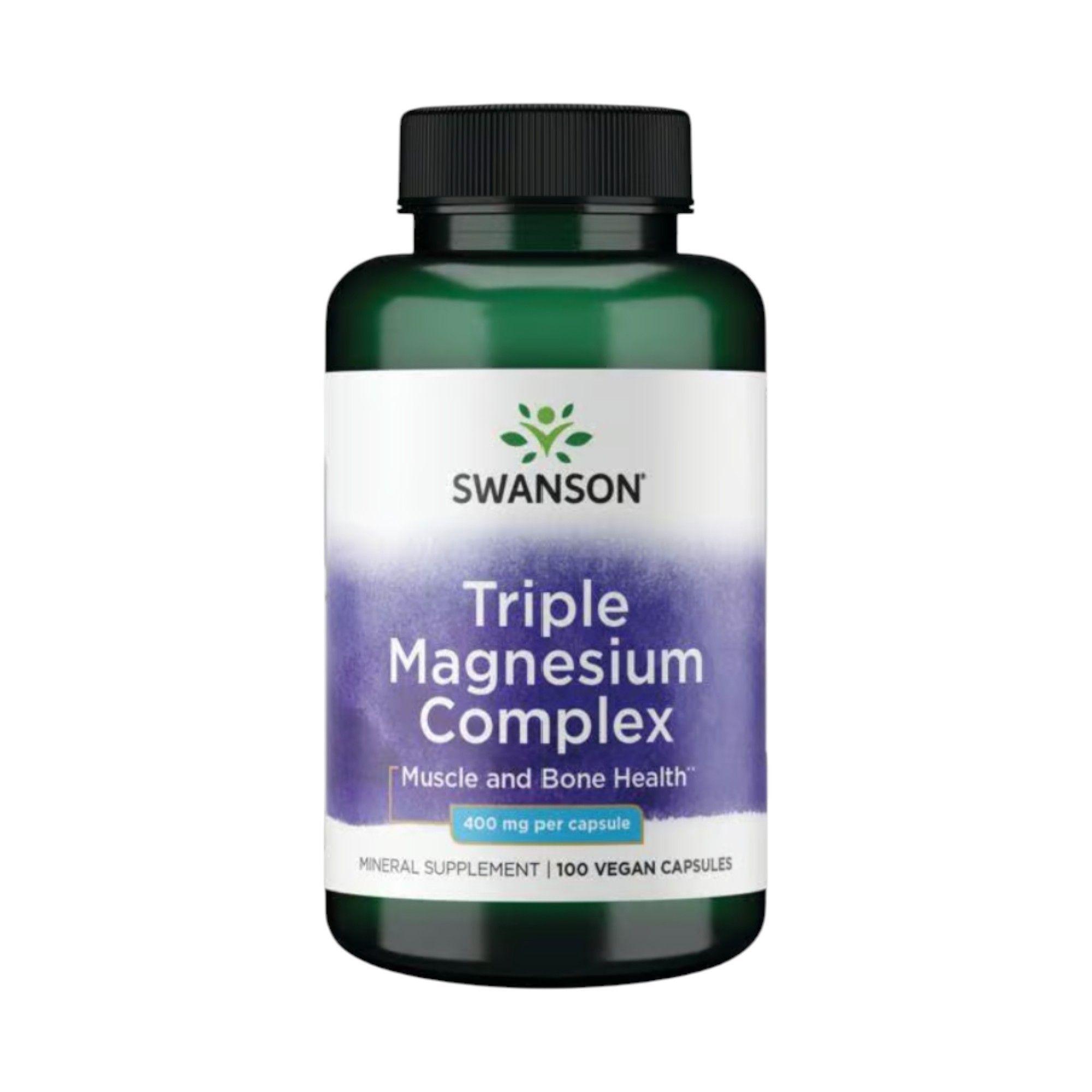 TRIPLE MAGNESIUM COMPLEX 400MG 100 CPS VEGANAS SWANSON-0