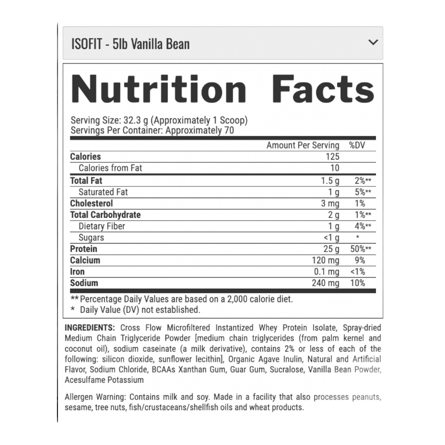 ISOFIT 5.1 LBS BANANAS FOSTER -1