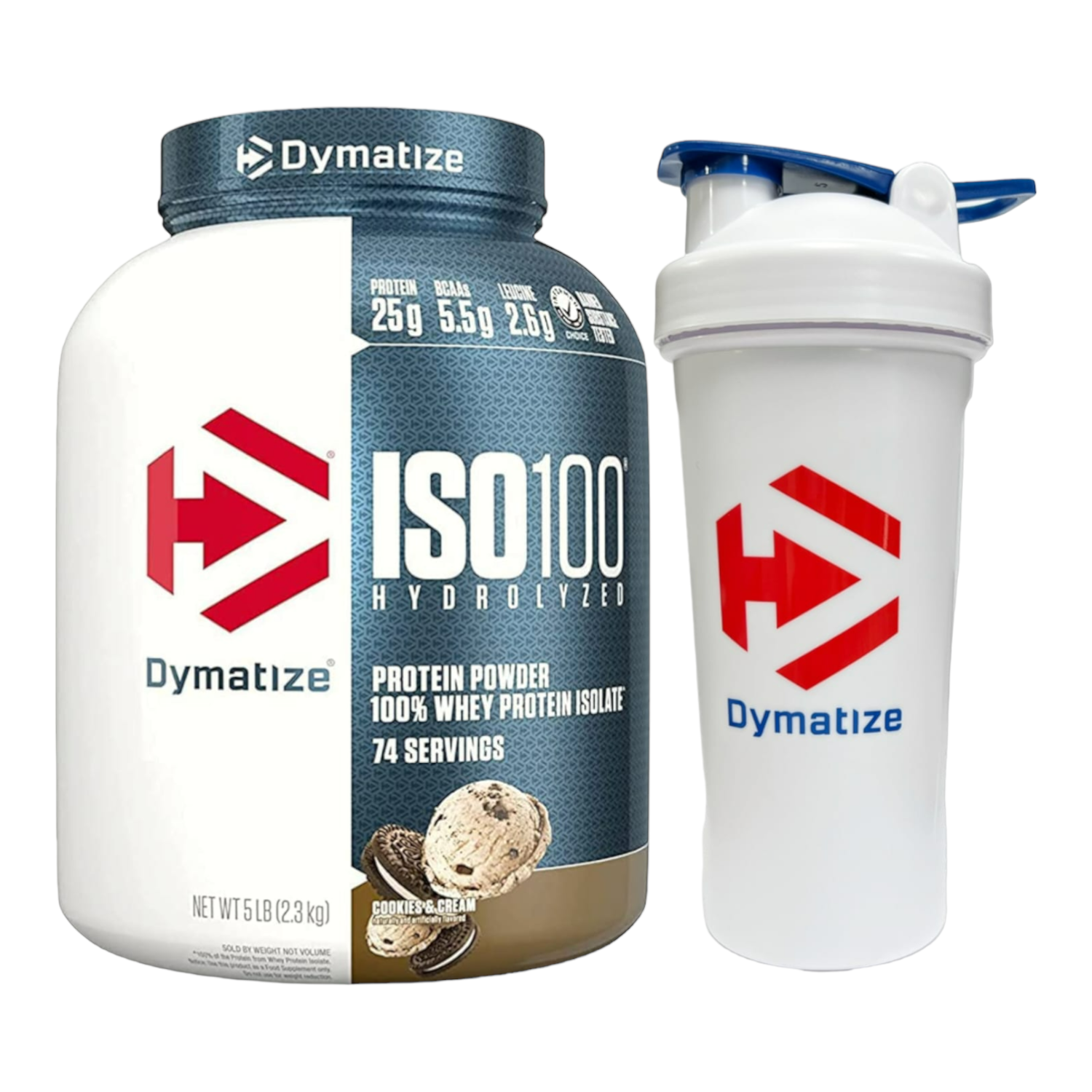 PACK ISO100 HYDROLIZADA COOKIES 5LB MAS SHAKER-0