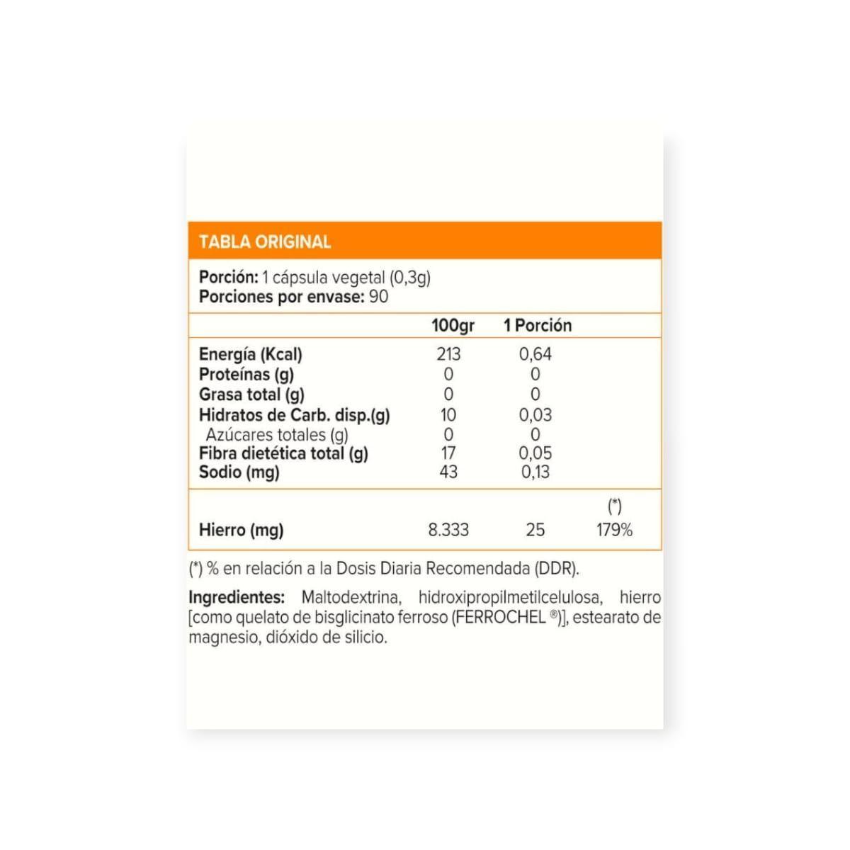 Ultra Iron 90 Capsulas Sunvit Life Vegan - SUNVIT-1
