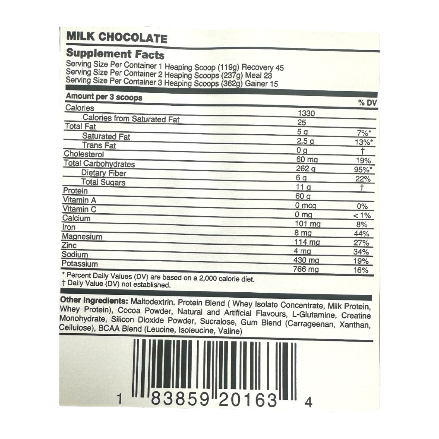 GANADOR DE MASA ANABOLIK PEAK 12LB MILK CHOCOLATE INNER ARMOUR-1